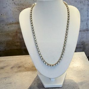 Vintage Silver Tone Rhinestone Necklaces